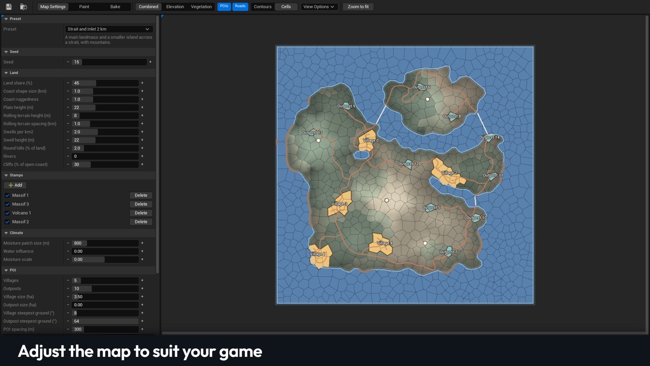 Media 1 for listing Voronoi Map Maker Procedural Generator