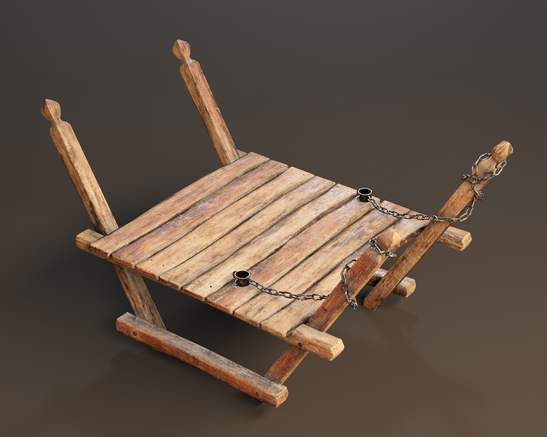 Media 1 for listing Medieval Torture Chained Shackle Rack