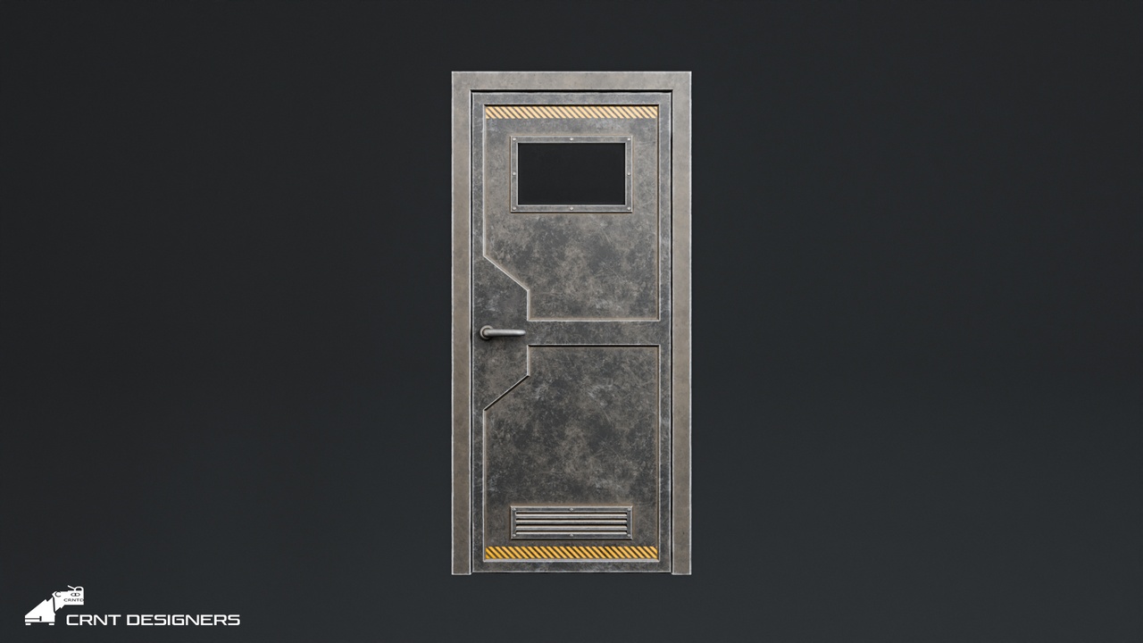 Media 1 for listing Industrial Utility Door - UE4 And UE5 Optimized - Lowpoly 3D model