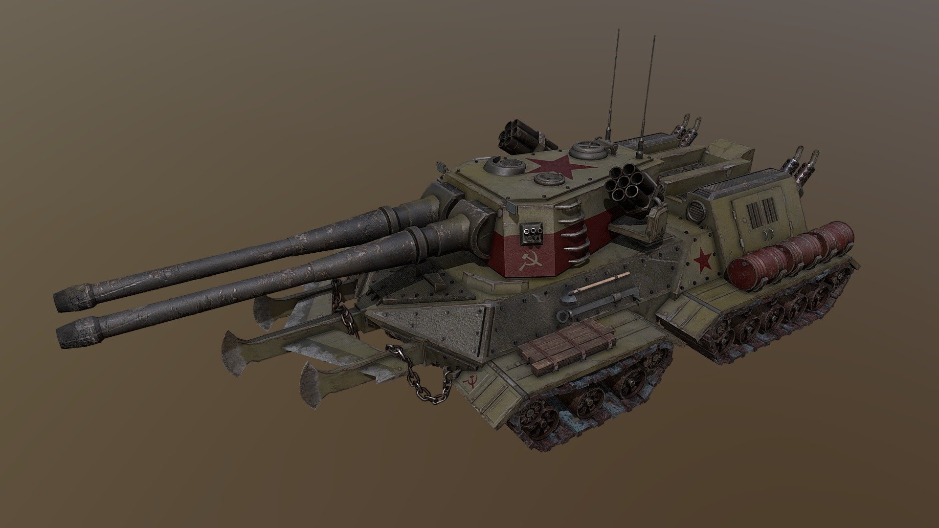 Reimagined/Inspired by Red Alert 2 - Soviet Apocalypse Tank | Fab