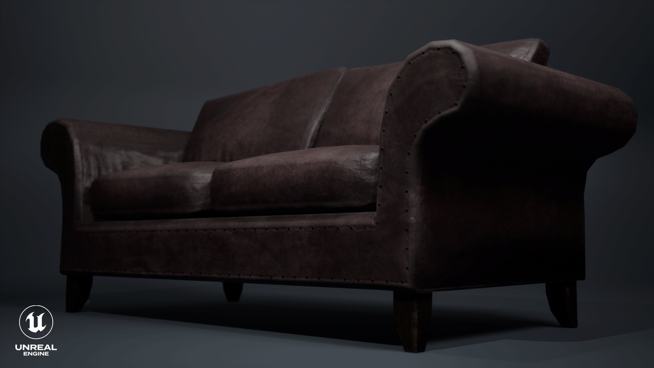 Media 1 for listing Leather Couch
