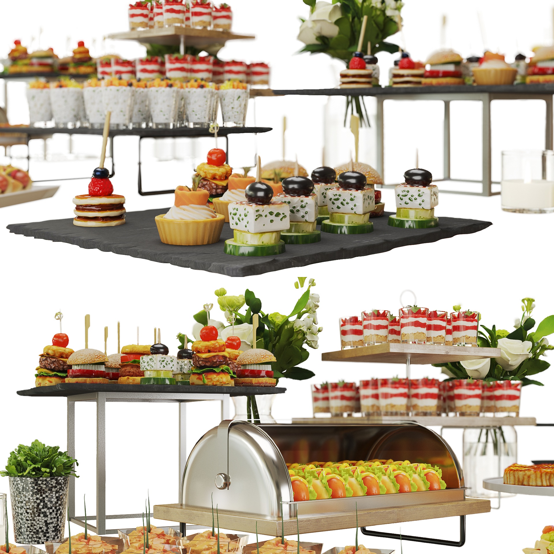 Media 1 for listing Elegant Catering Buffet Table Set