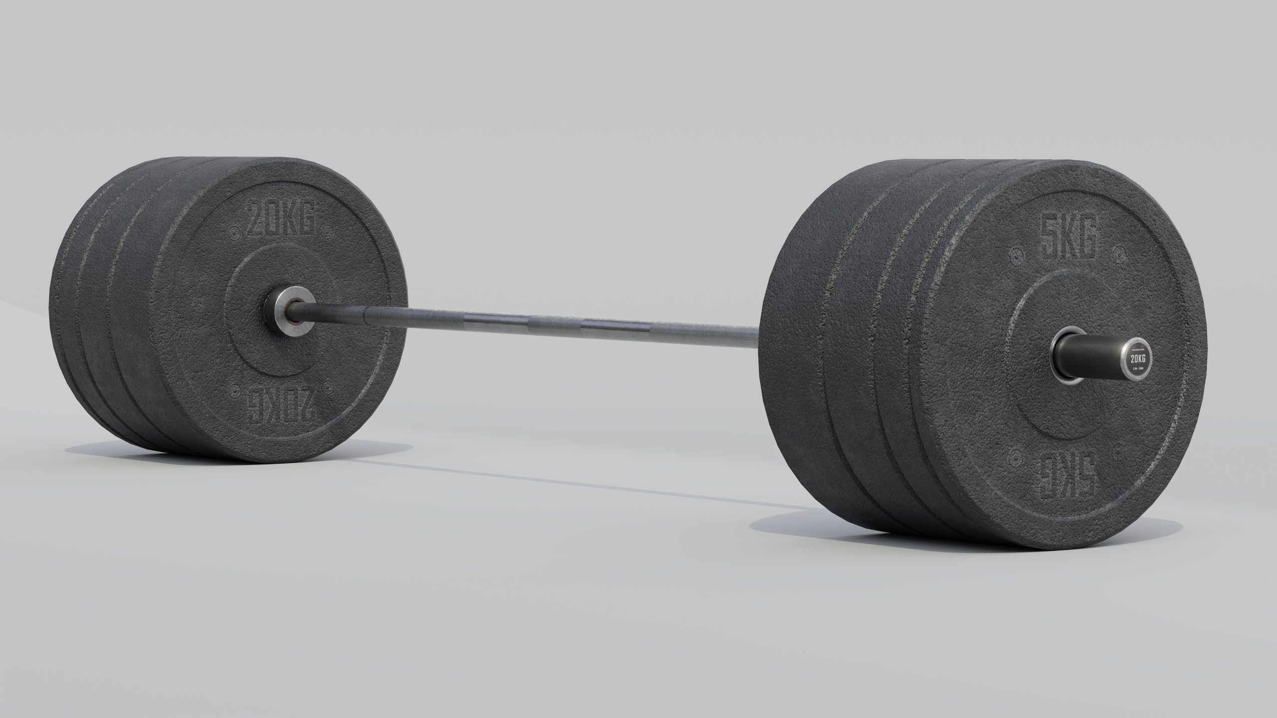 Media 1 for listing Olympic barbell + bumper plates set
