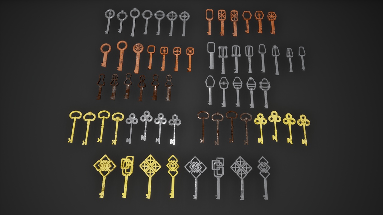 Media 1 for listing NHC - 3D - Keys Pack