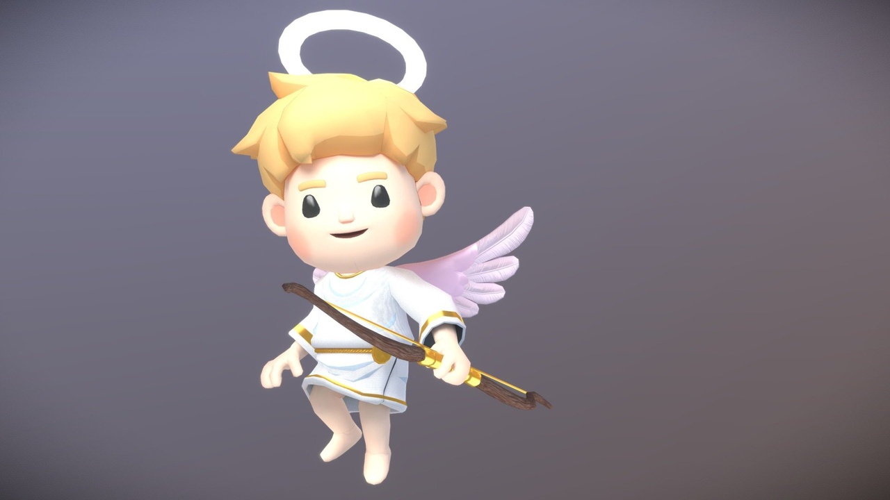 File multimediali per l'articolo Lowpoly Cartoonic Valentine's Love Cupid: 1