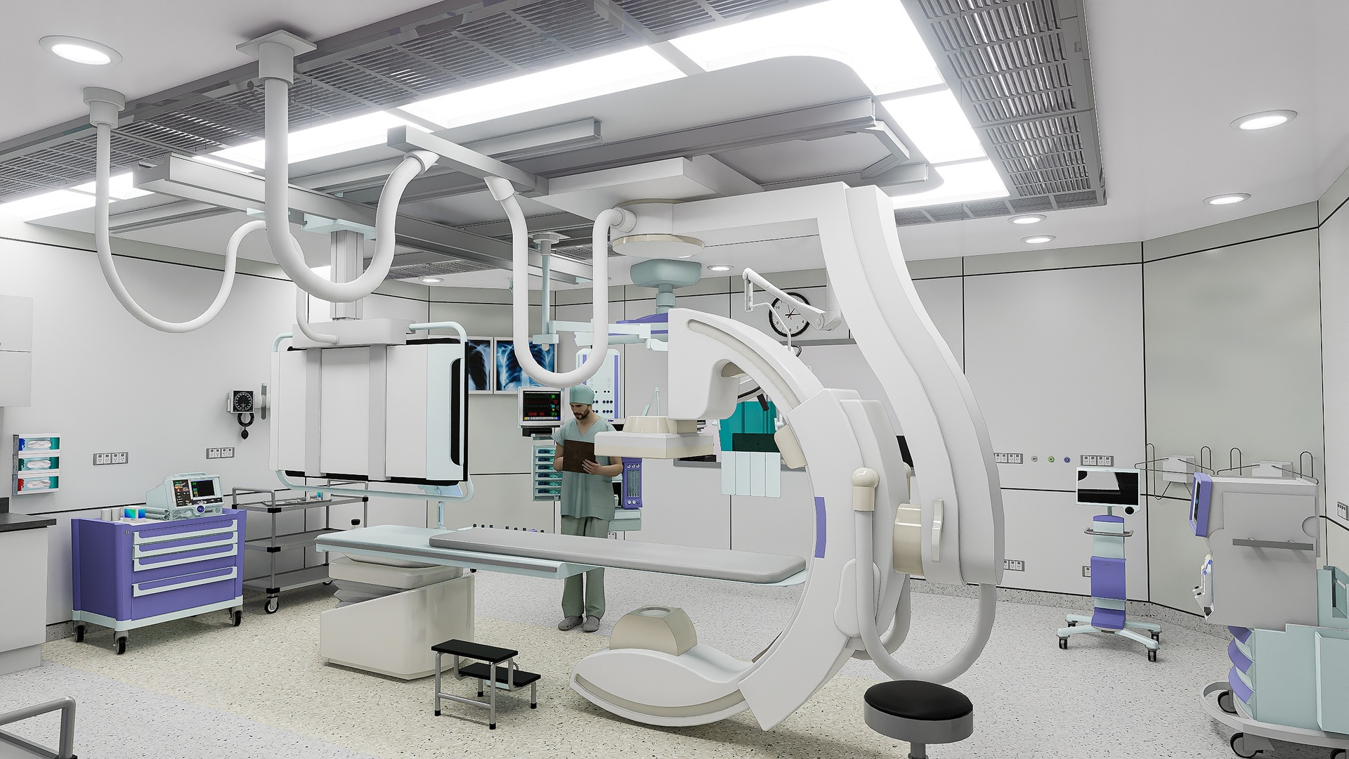 Media 1 for listing Cath Lab Scene-Catheterization Laboratory-Hospital Environment