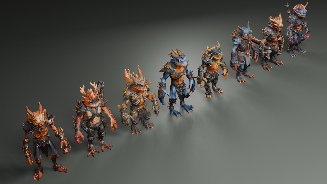 Media 1 for listing Stylized Swamp Creatures (LowPoly)👹