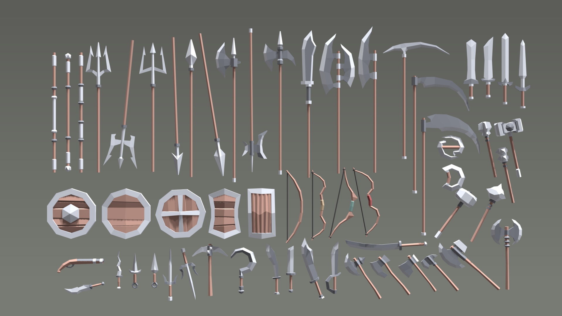 Media 1 for listing Weapons | Low Poly Starter Pack