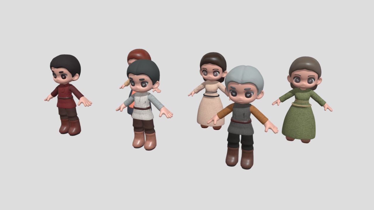 NPC bundle (female and male) | Fab