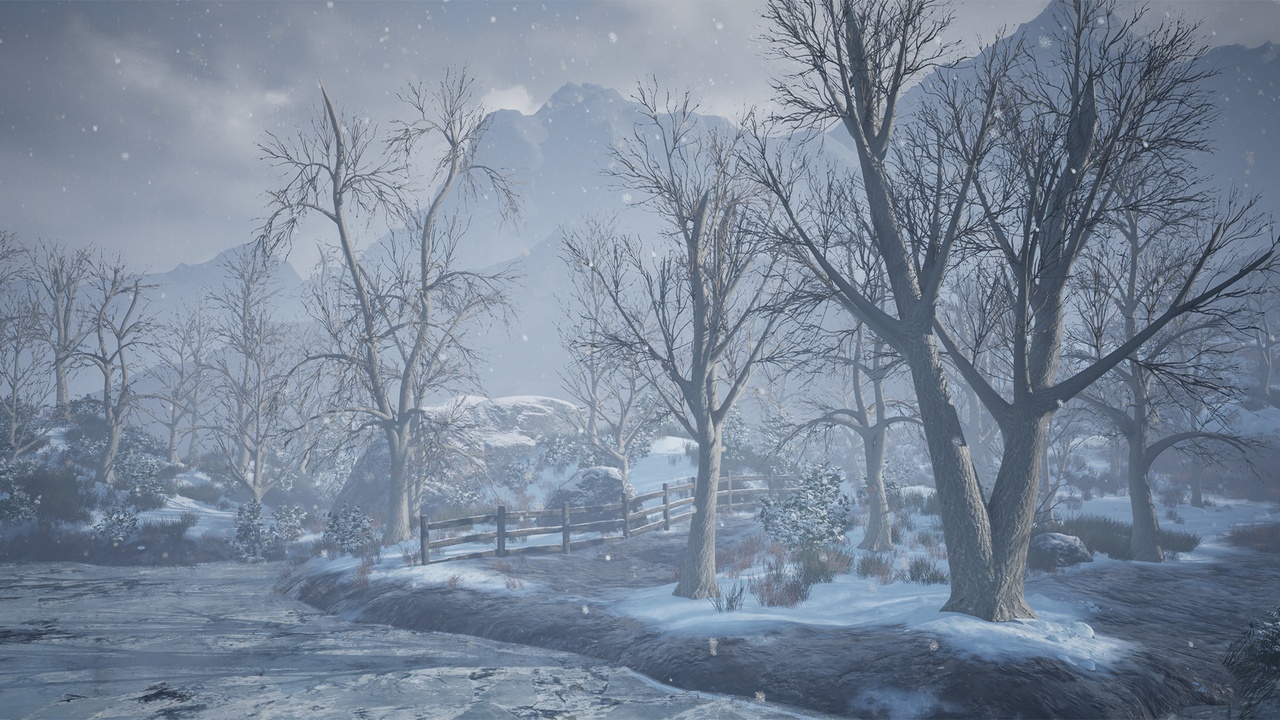 Media 1 for listing Realistic Mid Poly Winter Trees 31P