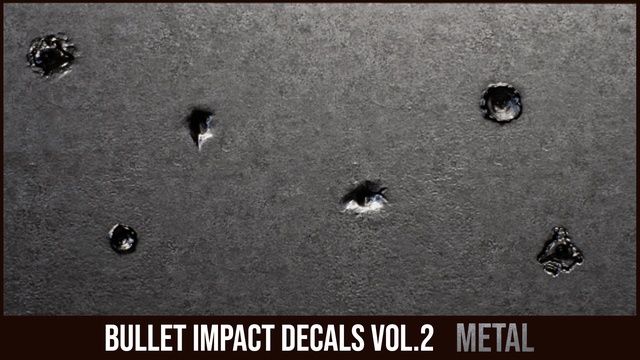 Bullet Impact Decals Vol. 2 - Metal