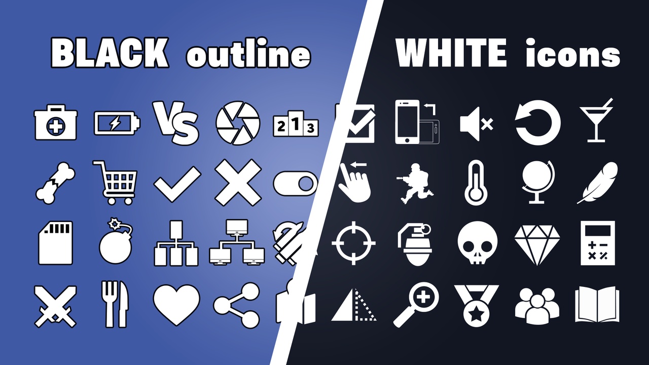 Media 1 for listing 710+ Simple Flat Icons