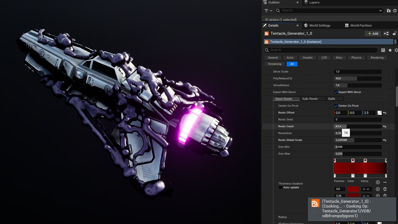 Media 1 for listing Tentacle Generator HDA