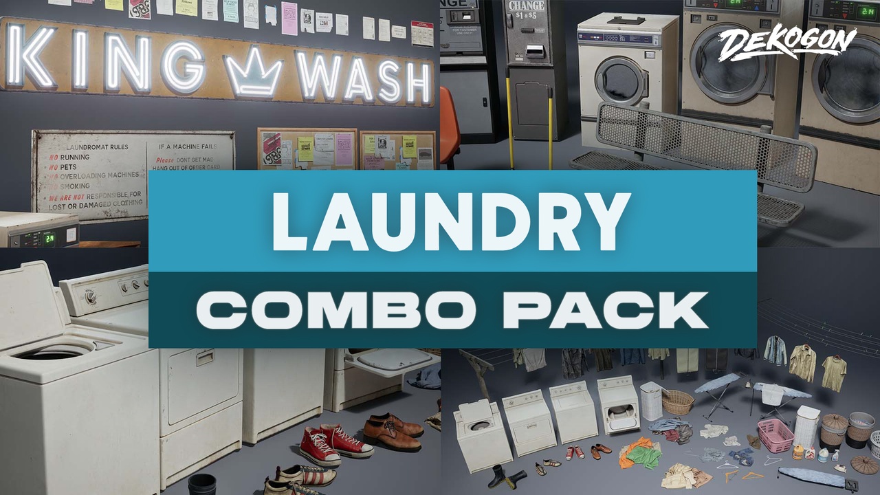 Media 1 for listing LAUNDRY - COMBO Prop Pack (VOL 1-2)
