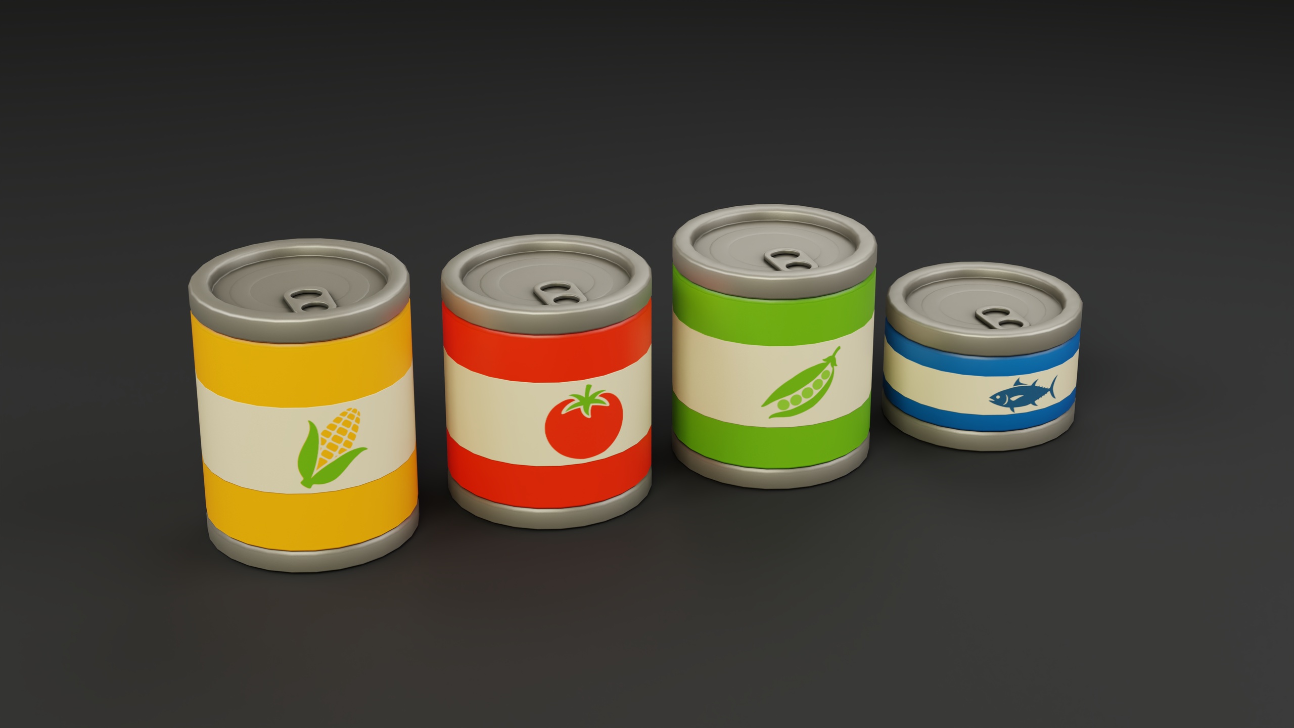 Media 1 for listing Stylized Canned Food Set