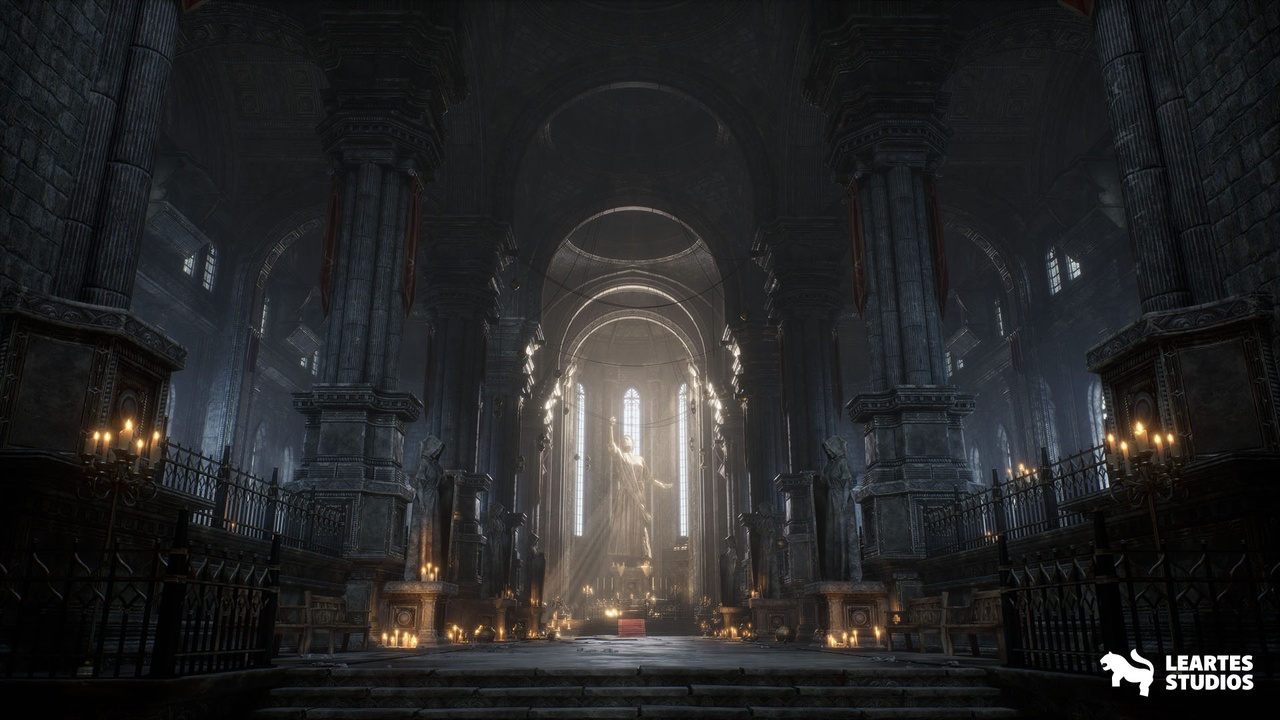 Media 1 for listing Ancient Cathedral Environment ( Ancient Cathedral Ancient Dungeon Cathedral 3D )