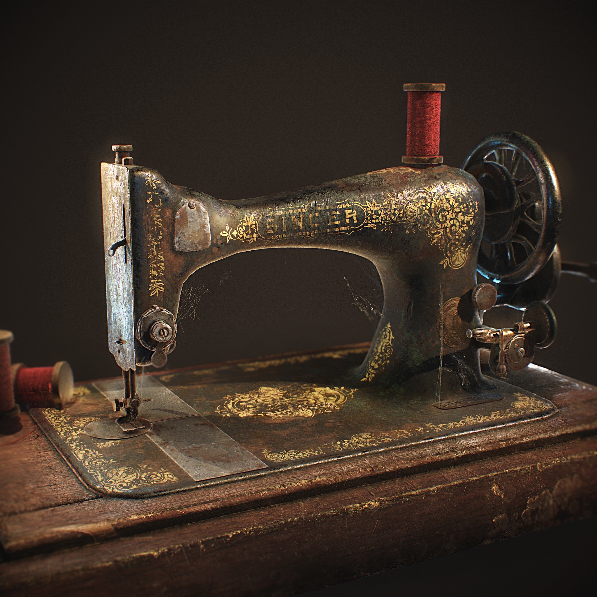 Media 1 for listing Antique 1892 Vintage Sewing Machine