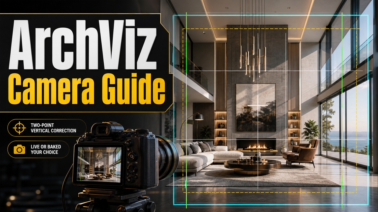 Media 1 for listing ArchViz Camera: Two-Point Perspective Correction for UE5