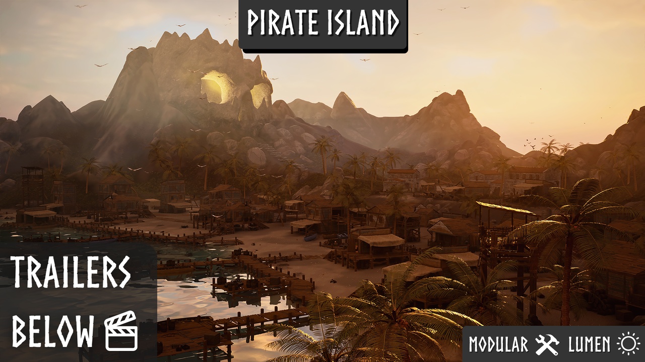 商品 Pirate Island (Pirate, Pirates, Island, Tropical Island, Modular Pirate Island) 的媒体 1