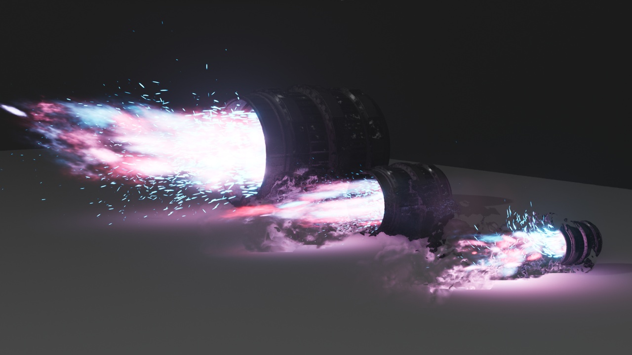 Rocket Thruster Exhaust FX ilanı için 1. medya