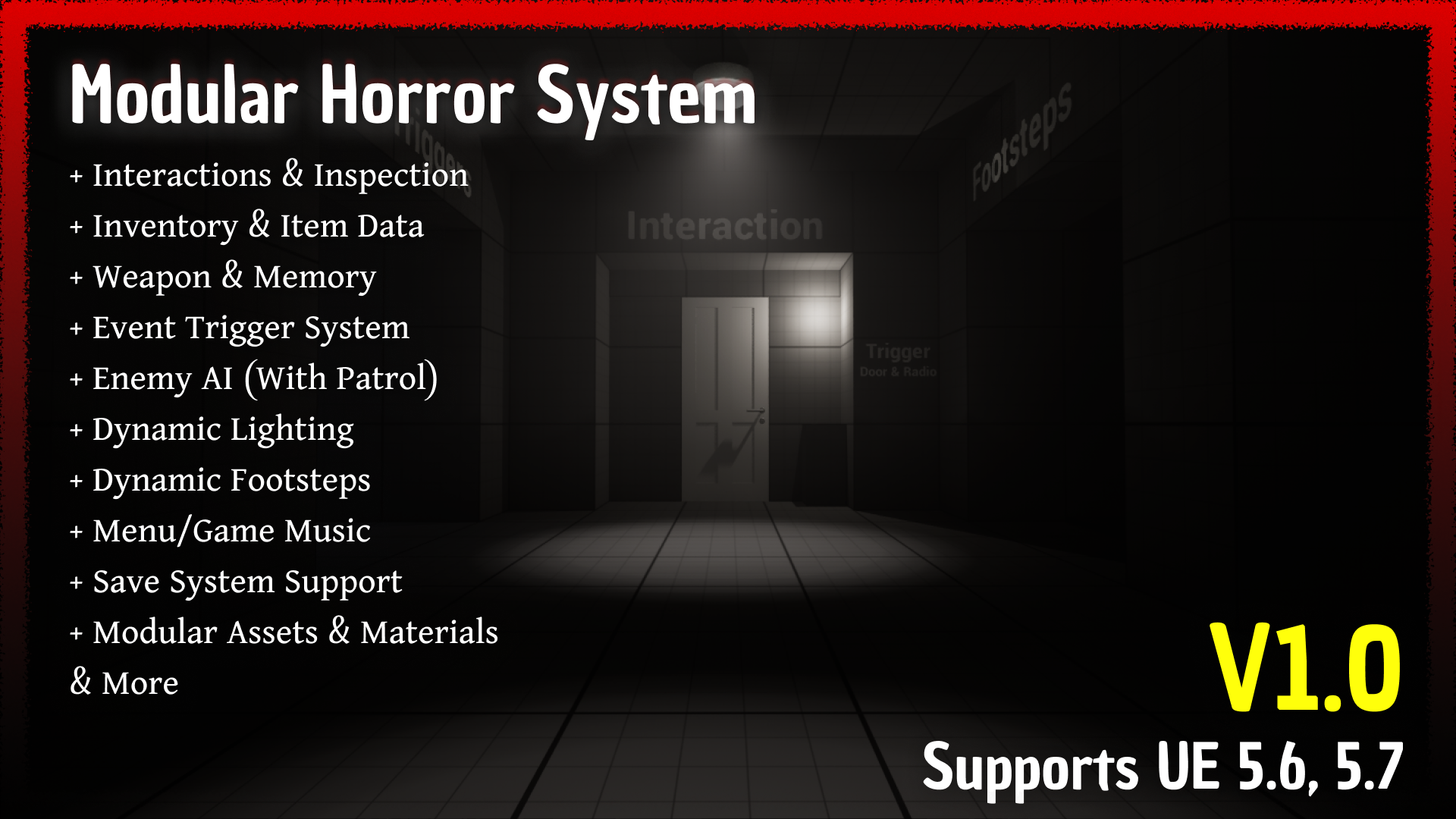 Modular Horror System – Blueprint Horror Game Kit (MHS Framework) | Fab