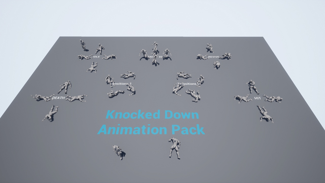 Media 1 for listing Knocked Down Animation Pack