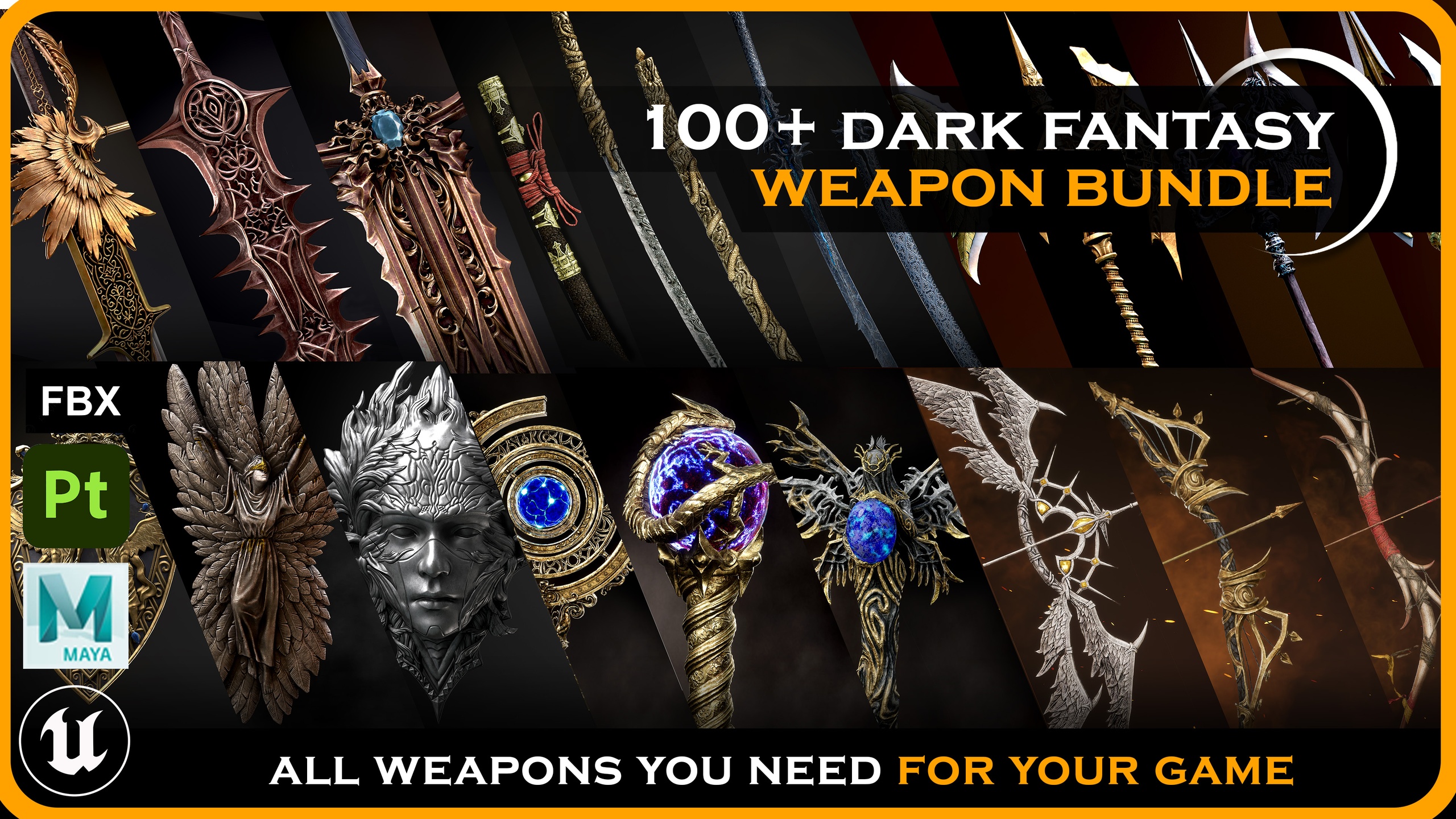 Media 1 for listing Dark Fantasy Weapon Bundle
