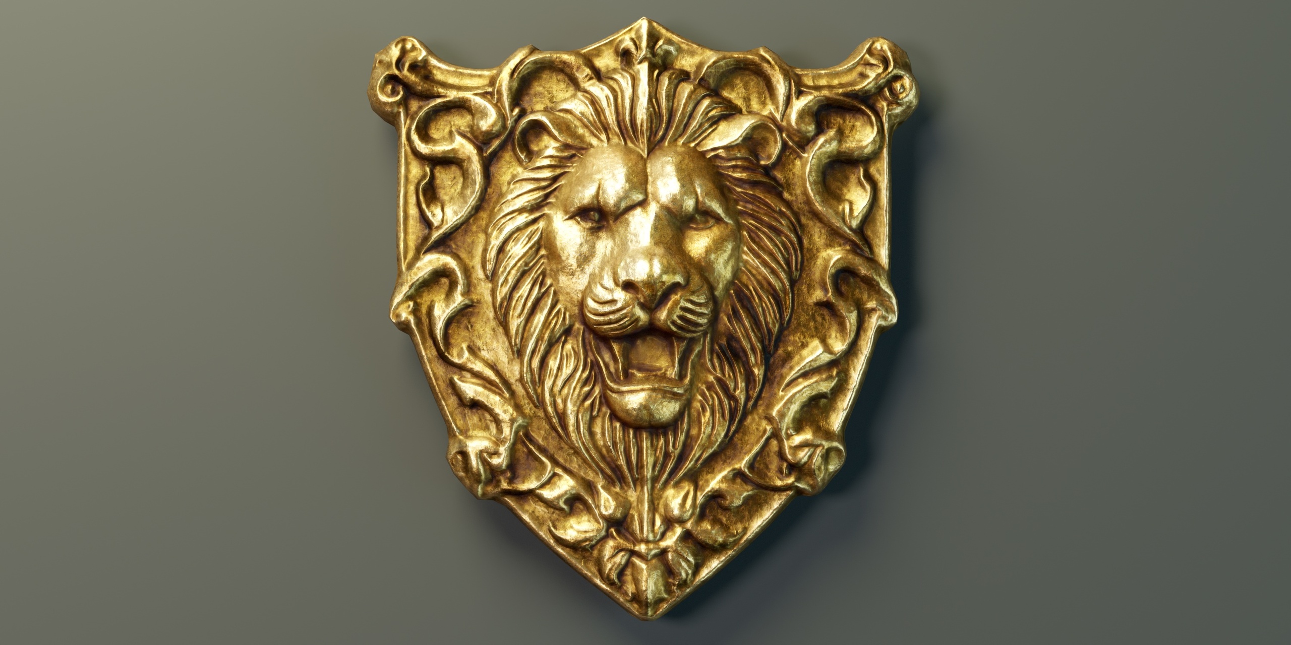 Lion Heraldic Emblem PBR 제품 등록을 위한 미디어 1개