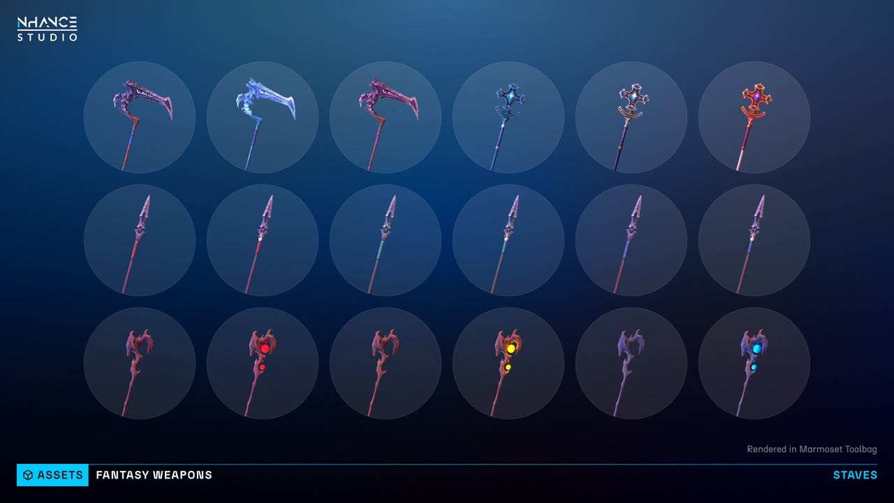 Stylized Fantasy Weapons Pack | Fab