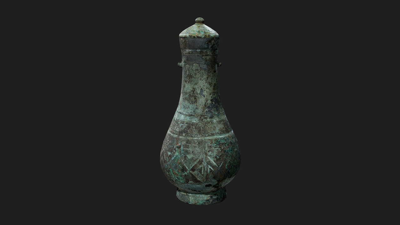Media 1 for listing Chinese Hu Wine Vessel (Retopologized)