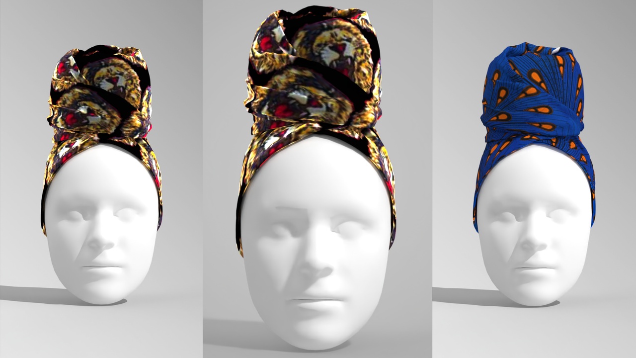 Media 1 for listing High Quality Female Head Wrap / Turban