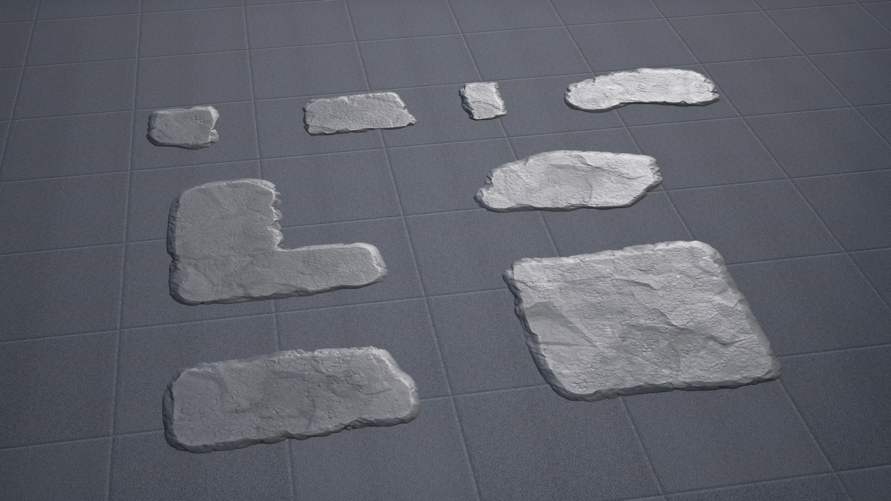 Media 1 for listing Stylized Road Patch Decals 01A - Decals