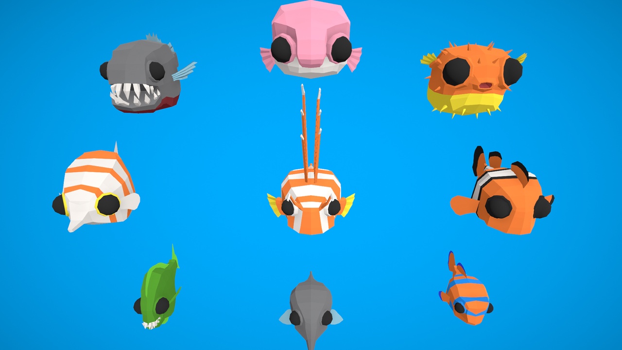Media 1 for listing Low Poly Fishes