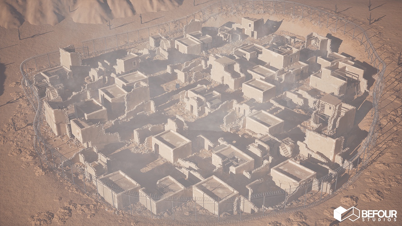 Multimedia 1 dla listy Ancient Desert Ruins Environment w/ Map Generator PCG ( Modular, Exterior, Tool)