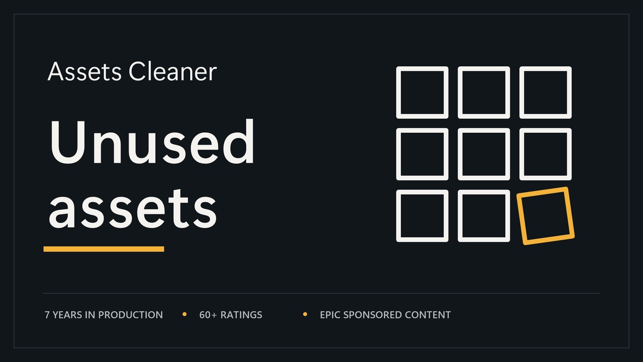 商品 Assets Cleaner - Unused Assets Tool 的媒体 1
