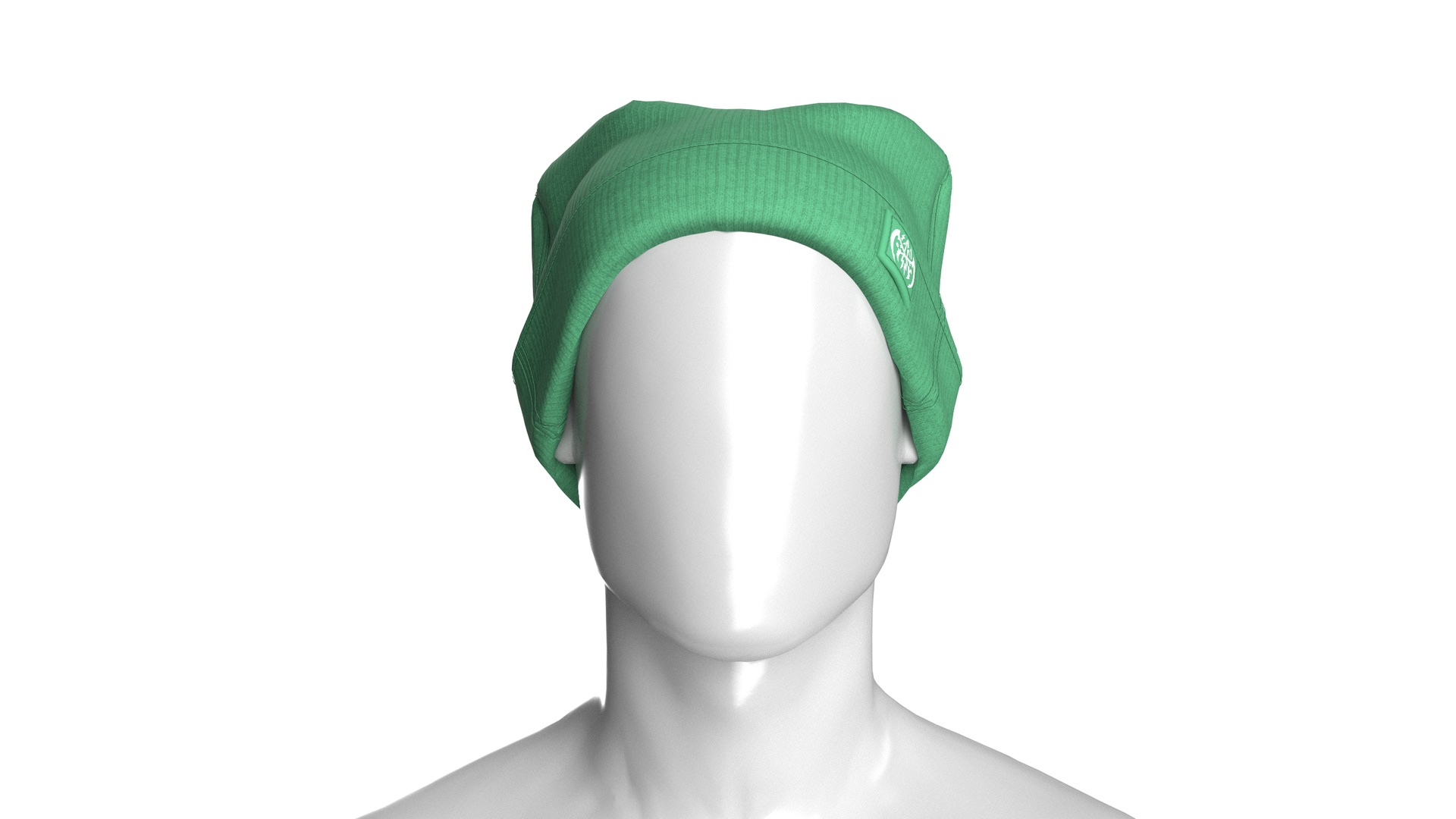 Media 1 for listing Men Ribbed Hat With Side Patch | High Poly