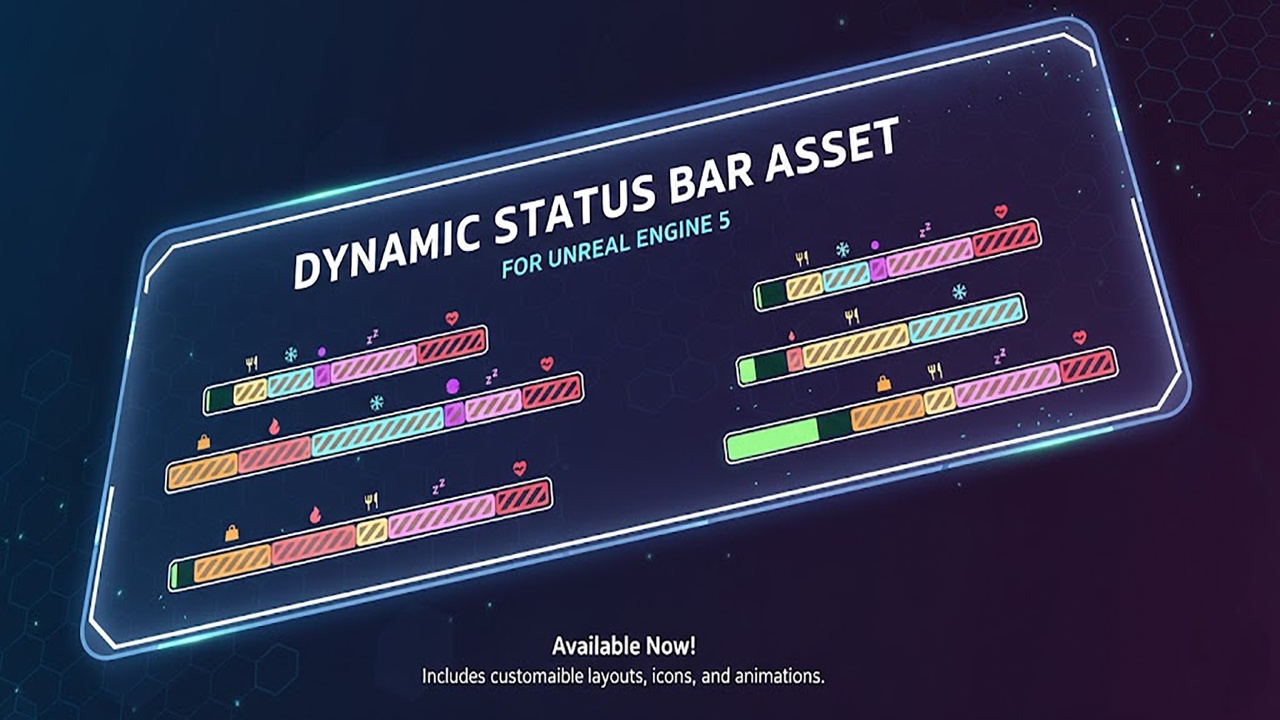 Media 1 for listing Advanced Dynamic Stamina & Status Bar System