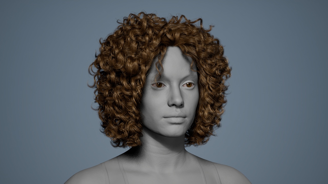 Media 1 for listing Curly Mess 01 - MetaHuman Hair Groom