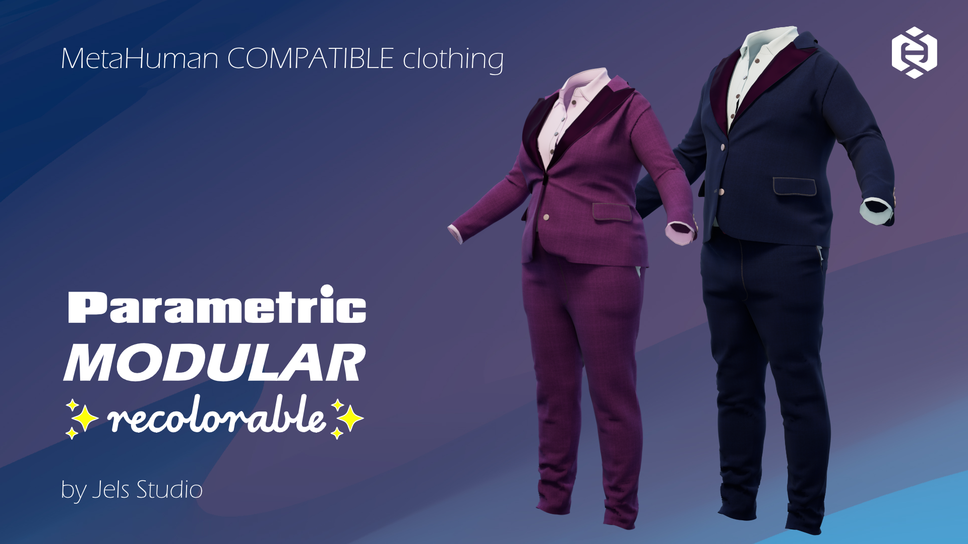 Customizable and Modular MetaHuman Formal Suit | Fab