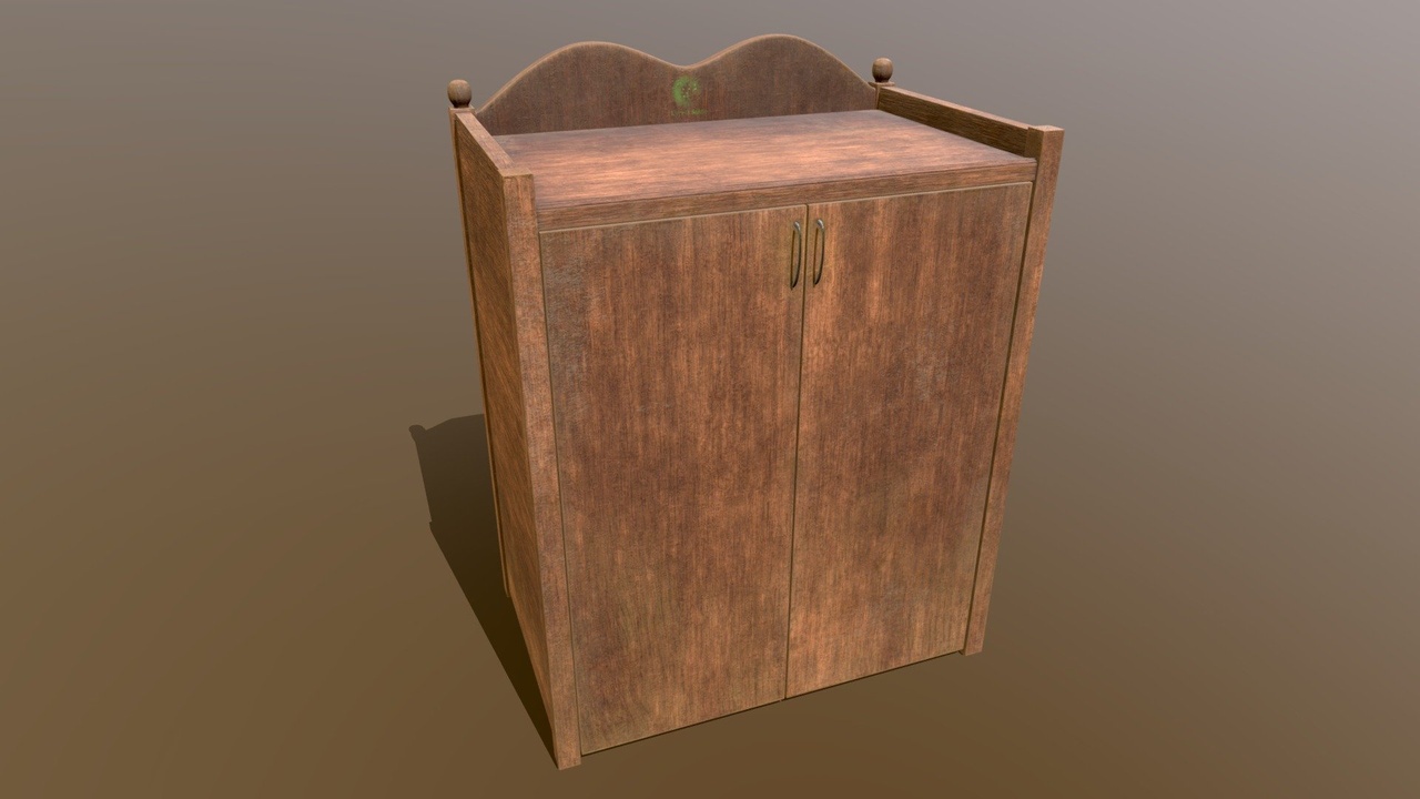 File multimediali per l'articolo Wooden medieval cabinet (mid-poly!): 1