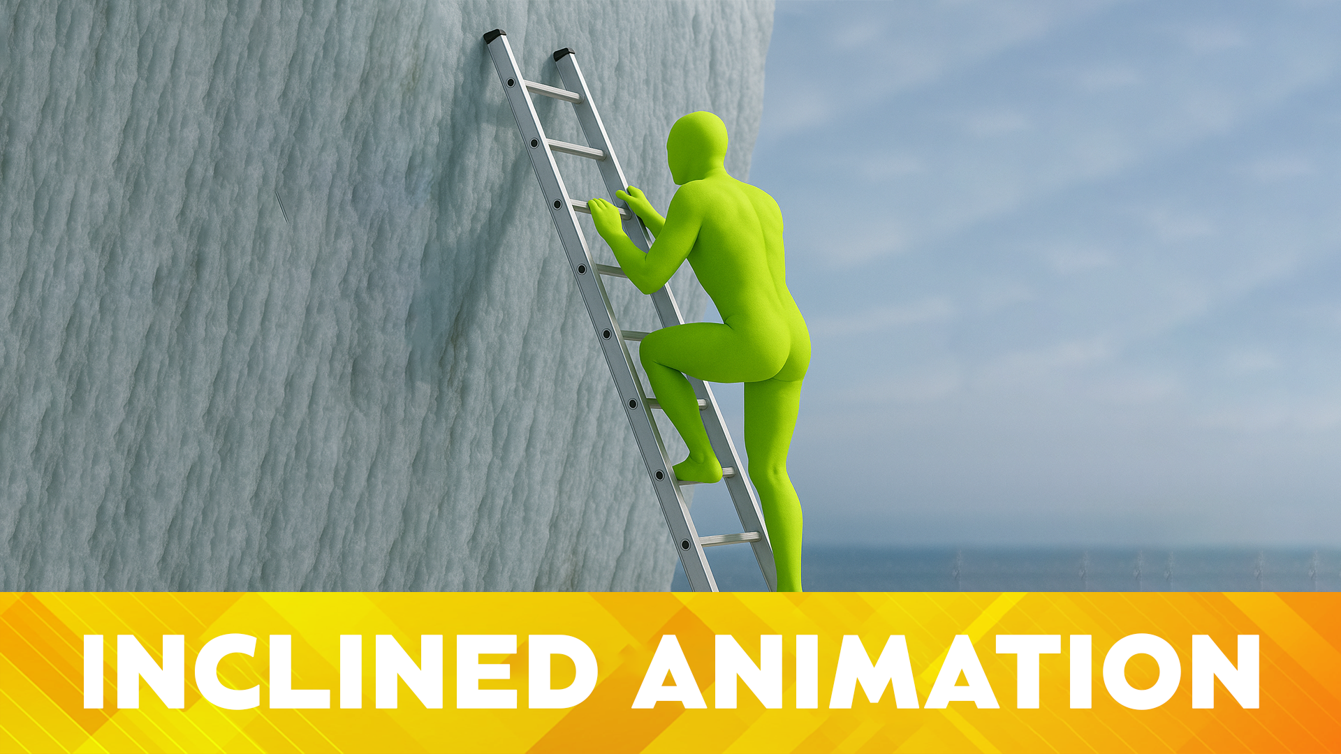 Parkour Inclined Ladder Animation | Fab