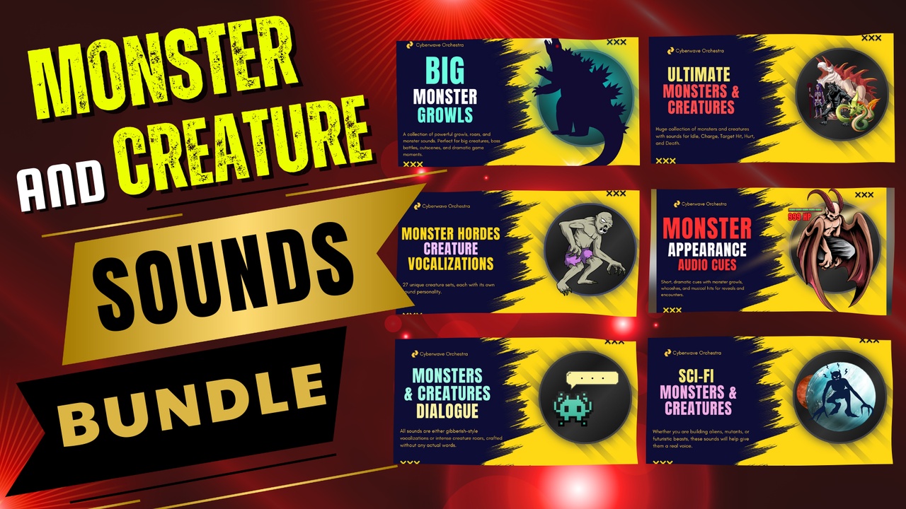 Media 1 for listing Monster and Creature Sounds Mega Bundle