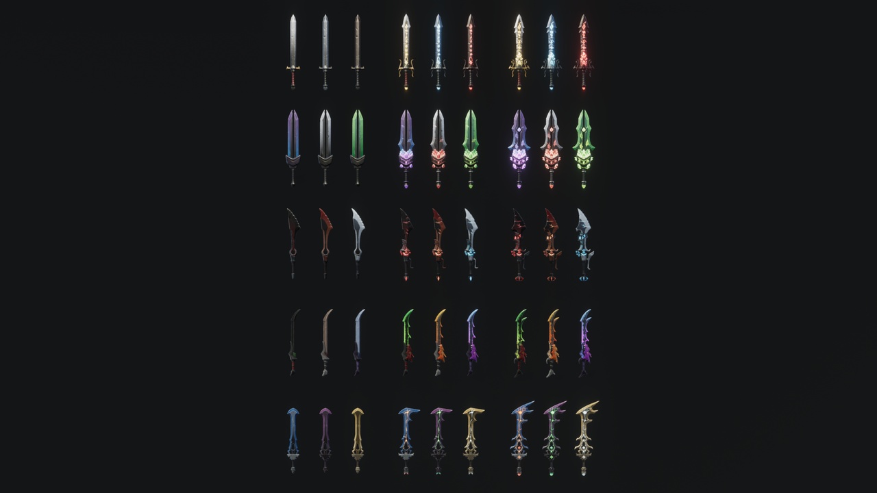 Media 1 for listing Stylized Swords - RPG Weapons