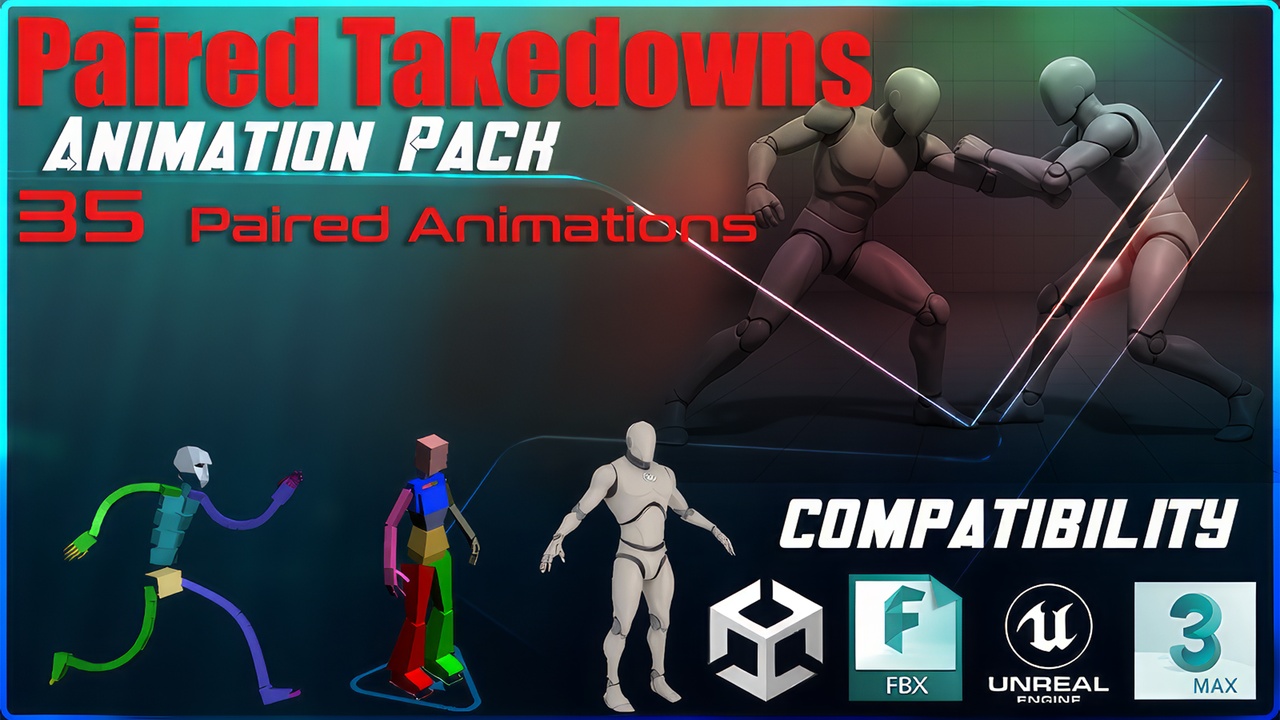 Media 1 for listing Paired Takedowns Animation Pack