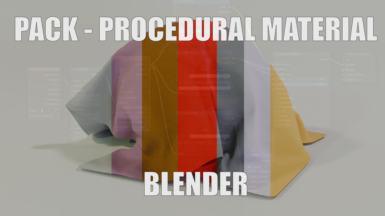 Media 1 for listing PROCEDURAL MATERIAL  - BLENDER PACK