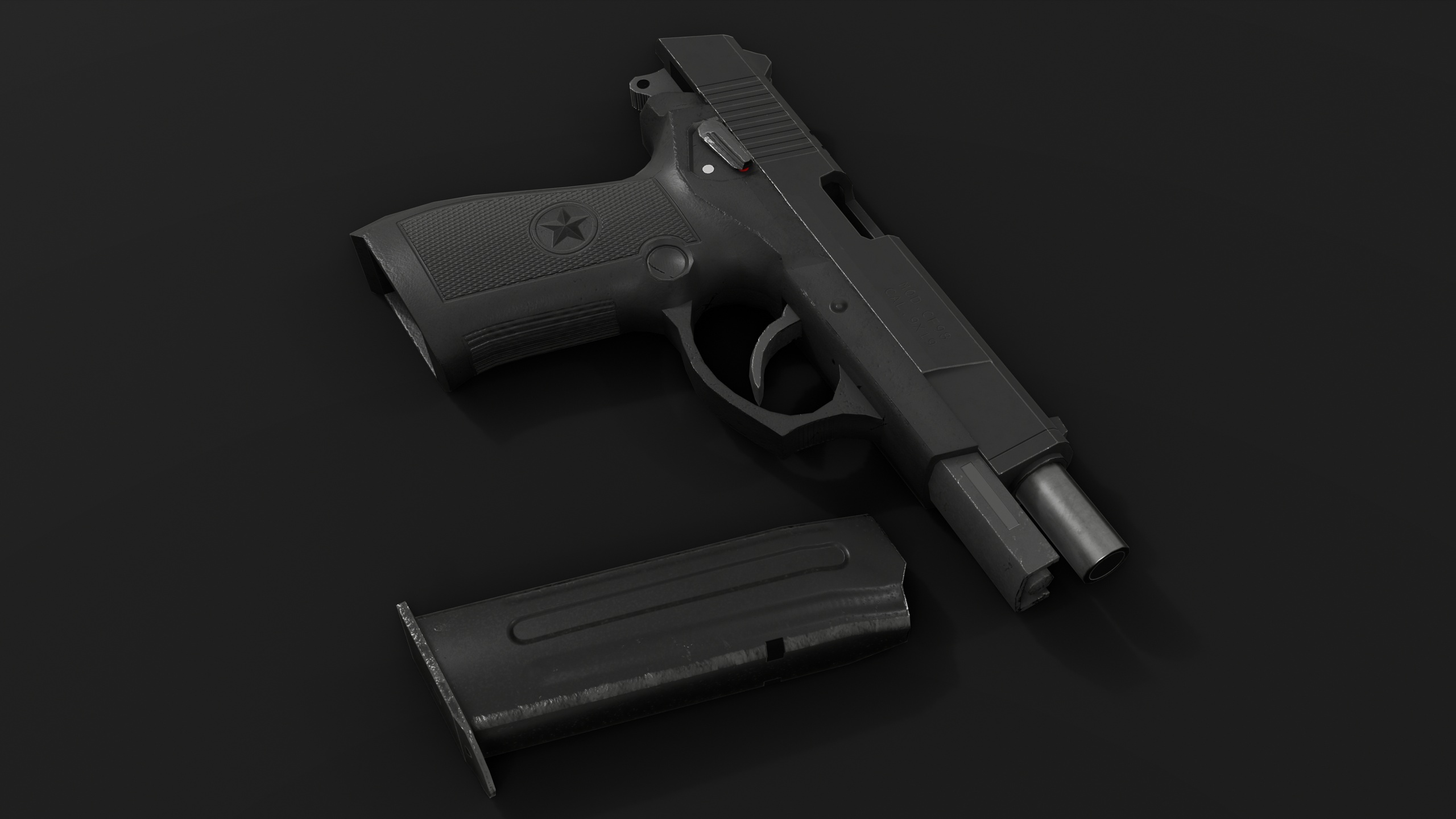 Media 1 for listing Low Poly Chinese QSZ-92 Pistol