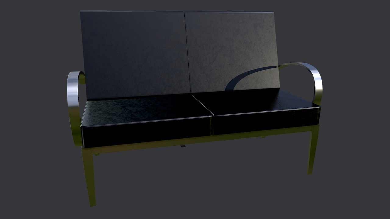 Media 1 for listing Black Loveseat