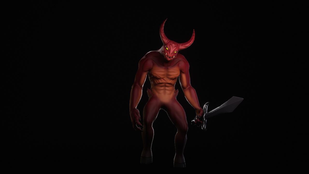 Media 1 for listing Stylized Demon 01