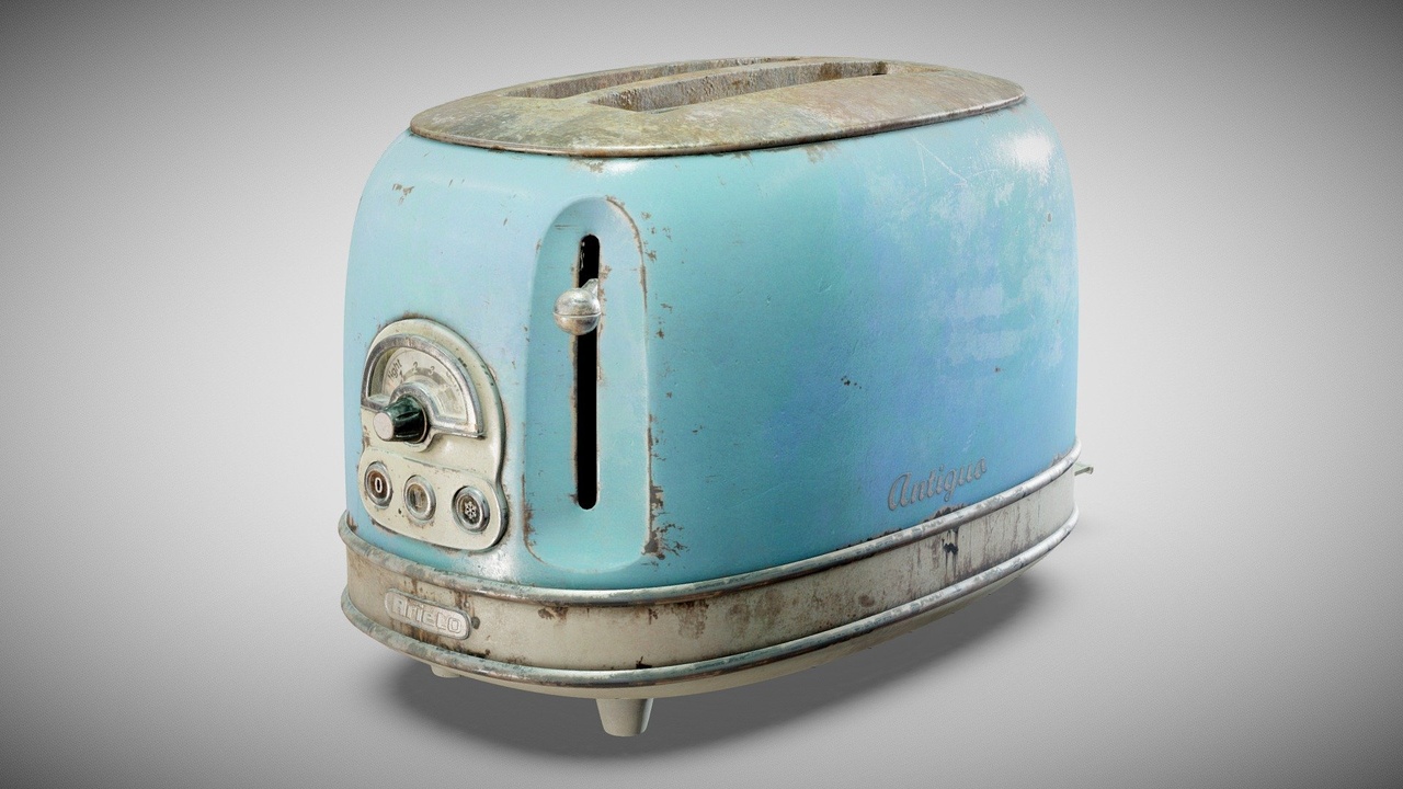 Media 1 for listing rusted Arielo retro vintage kitchen toaster