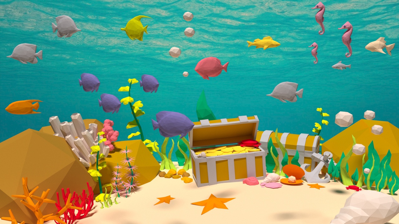 Media 1 for listing Low Poly Underwater Scene Assets